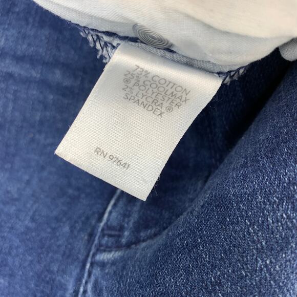 J.Jill Kick Flare Ankle Jeans Womens Size 6 Distressed Medium Wash Denim - Picture 8 of 8